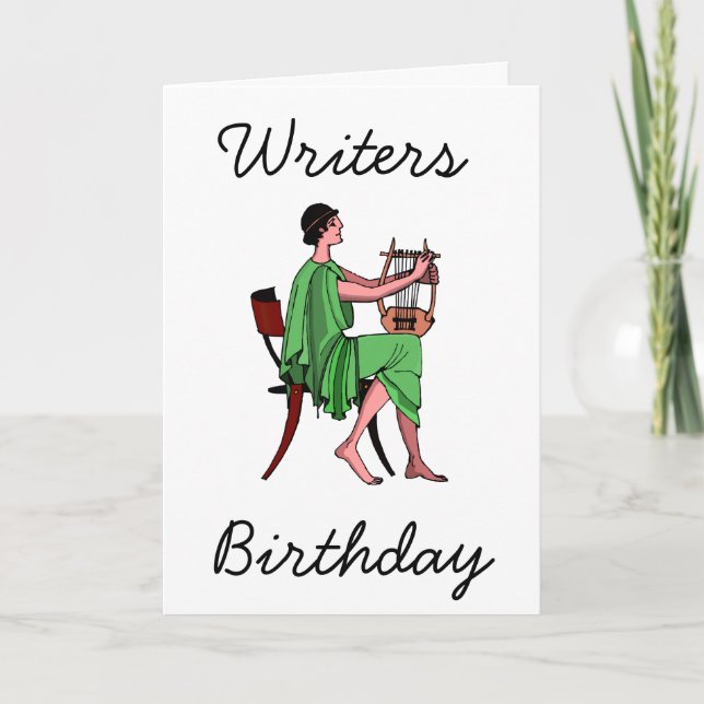 Der Geburtstag des Verfassers Karte (Vorderseite)