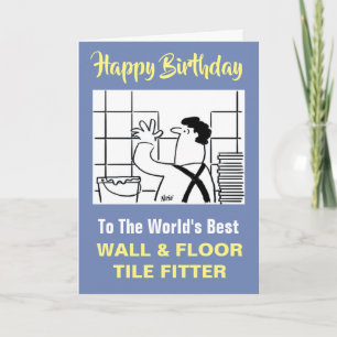 Der Geburtstag des Wortes ist das beste Tile-Fitte Karte