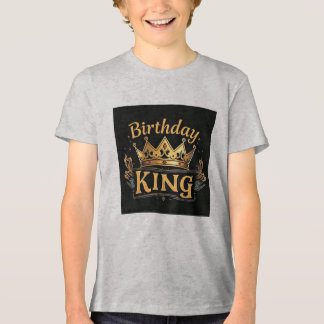 Der Geburtstag von King Golden Crown Boy Tri-Blend Shirt