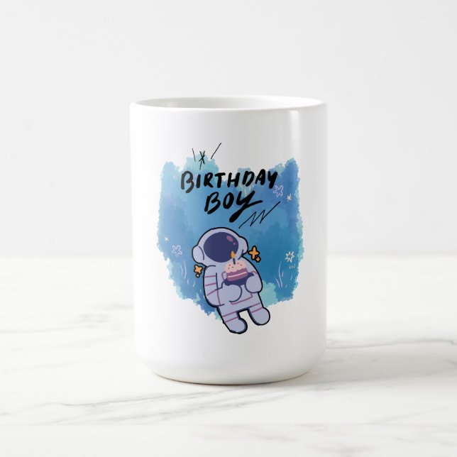 Der Geburtstags-Astronaut Kaffeetasse (Mittel)