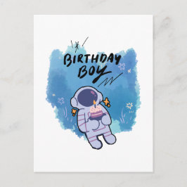Der Geburtstags-Astronaut Postkarte