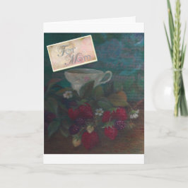 Der Geburtstags-ErdbeerTeacup der Mutter Karte