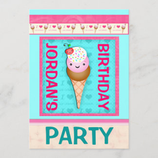 Der Geburtstags-Party Einladung der