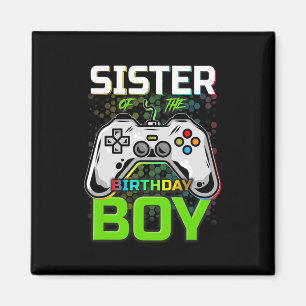 Der Geburtstagskind spielt Videospiele-Geschenke Magnet