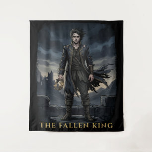 Der gefallene König Gothic Dark Fantasy Design Wandteppich