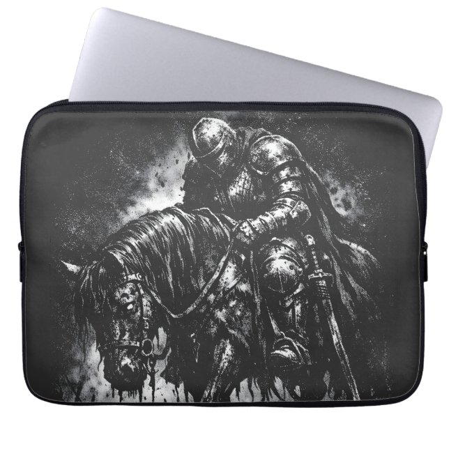Der gefallene Ritter von BurnsInHell Laptopschutzhülle (Vorderseite)