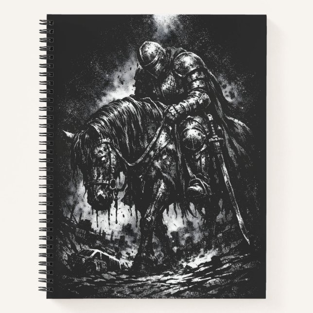 Der gefallene Ritter von BurnsInHell Notizbuch (Vorderseite)
