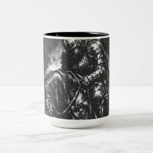 Der gefallene Ritter von BurnsInHell Zweifarbige Tasse