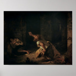 Der Gefangene von Chillon, 1834 Poster