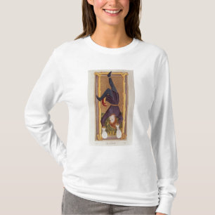 Der gehangene Mann, Tarotkarte, französisch T-Shirt