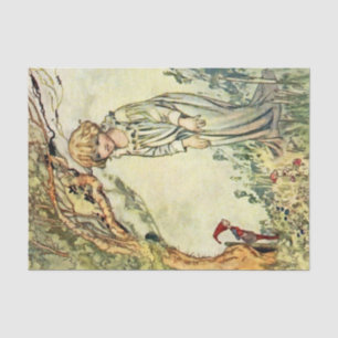 „Der geheime Garten“ Feen-Kunst von Charles Robins Seidenpapier