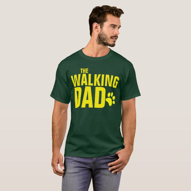 Der gehende HundeVater T-Shirt (Vorne ganz)