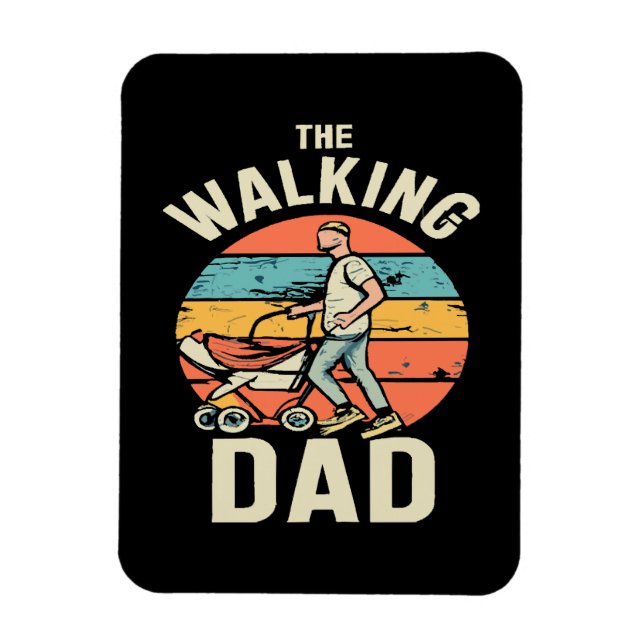 der gehende Papa Magnet (Vertikal)