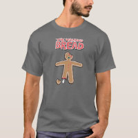 Der gehende tote Lebkuchenmann lustige T - Shirt