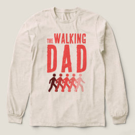 Der gehende Vater in Korallenrot  Tri-Blend Shirt