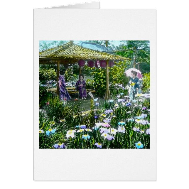 Der Geisha, der in Horikiri Iriis stillsteht, (Vorne)