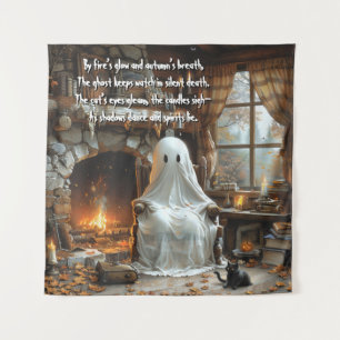 Der Geist auf Ember Hollow Halloween Wandteppich