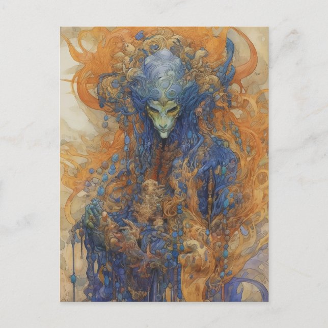 Der Geist der Erde aus dem Jenseits Postkarte (Vorderseite)