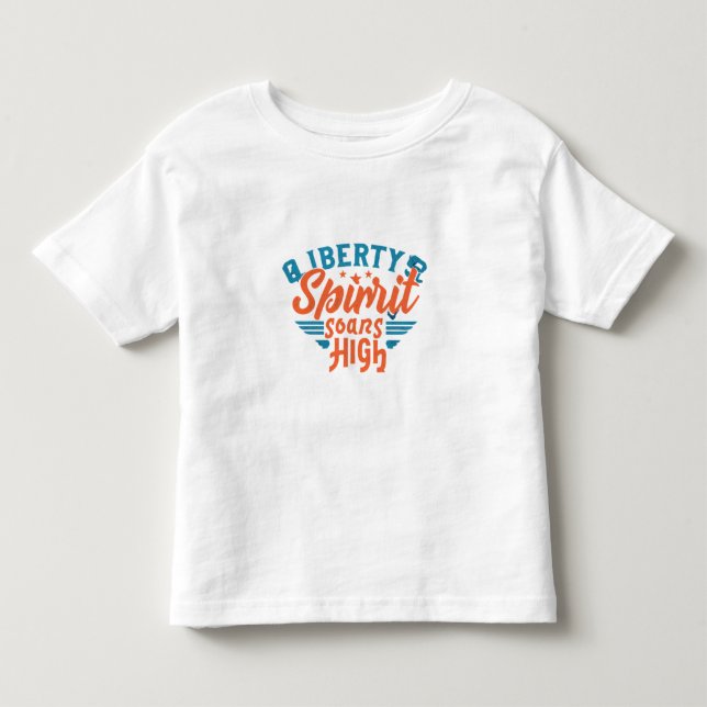 Der Geist der Freiheit steigt hoch Kleinkind T-shirt (Vorderseite)