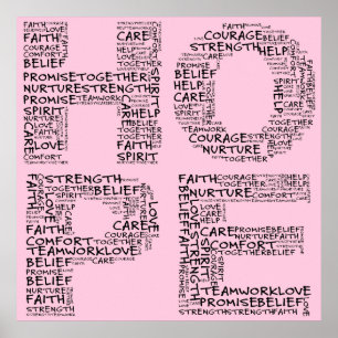 Der Geist der Hoffnung (Schwarzer Text) Poster