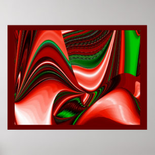 Der Geist der Liebe und Hoffnung Abstract 3D Regen Poster