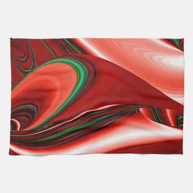 Der Geist der Liebe und Hoffnung Abstrakte 3D Rain Geschirrtuch (Horizontal)