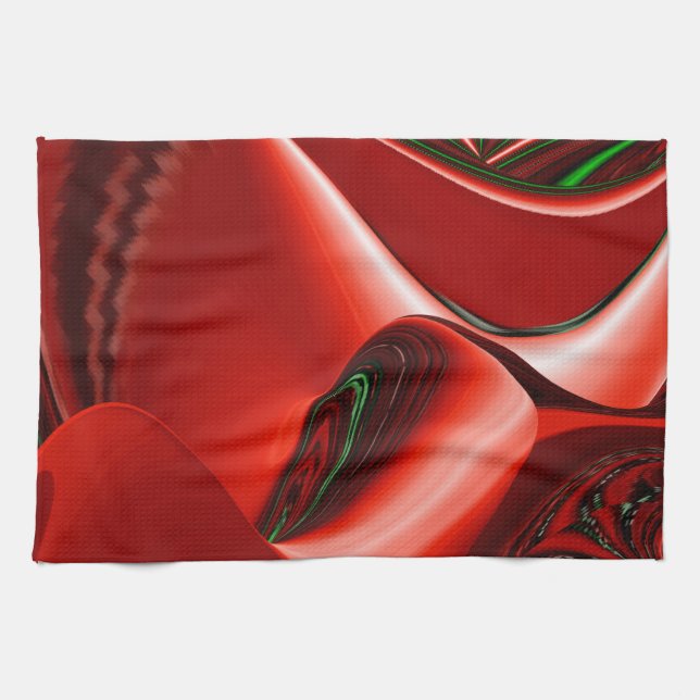 Der Geist der Liebe und Hoffnung Abstrakte 3D Rain Geschirrtuch (Horizontal)