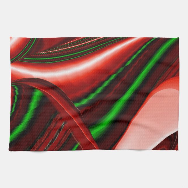 Der Geist der Liebe und Hoffnung Abstrakte 3D Rain Geschirrtuch (Horizontal)