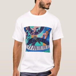 Der Geist der Musik - T - Shirt der Männer - Erwac