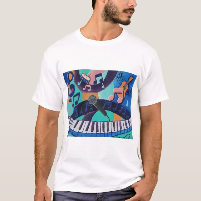 Der Geist der Musik - T - Shirt der Männer - Erwac (Vorderseite)