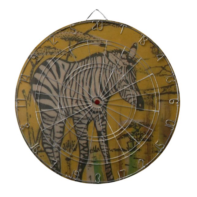 Der Geist der Serengeti: Zebra Weiden im Mara Dartscheibe (vorne)