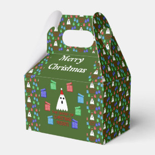 Der Geist der Weihnachten präsentiert lustige Ange Geschenkschachtel
