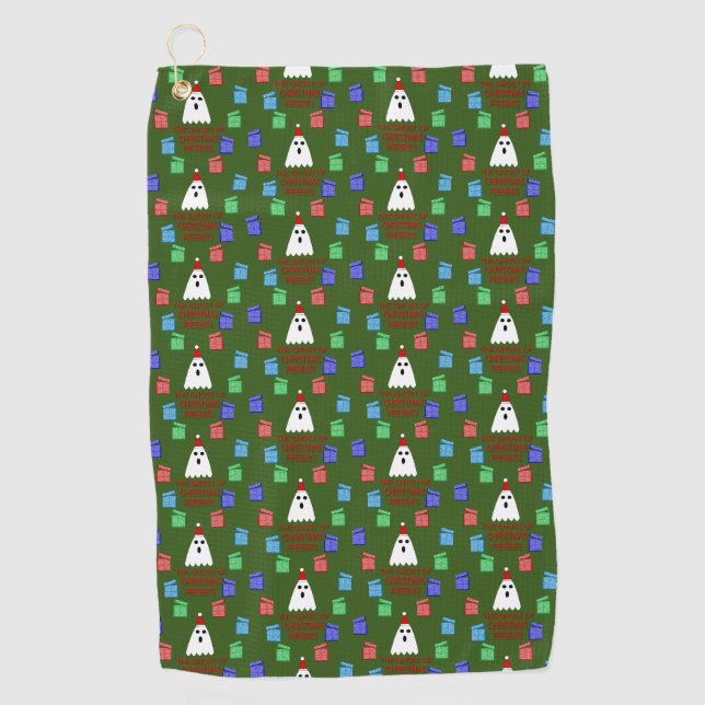 Der Geist der Weihnachtsgeschenke lustig Golfhandtuch (Vorderseite)
