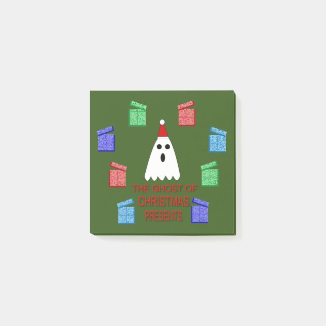 Der Geist der Weihnachtsgeschenke lustig Post-it Klebezettel (Vorderseite)