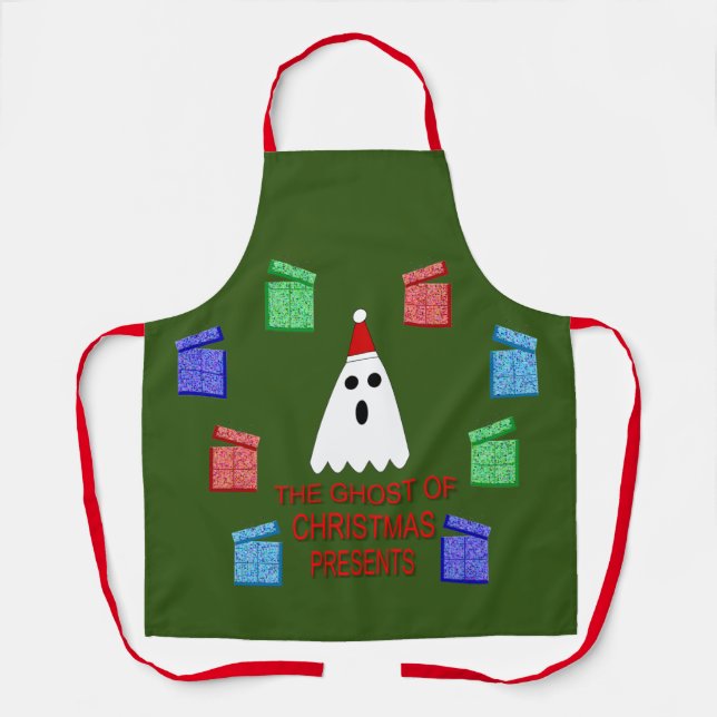 Der Geist der Weihnachtsgeschenke lustig Schürze (Vorderseite)