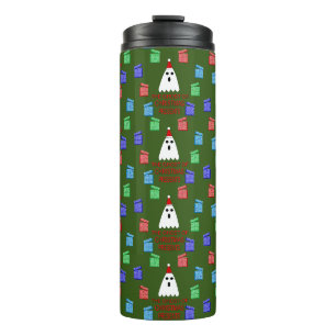 Der Geist der Weihnachtsgeschenke lustig Thermosbecher