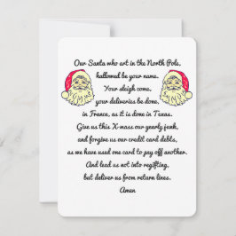 Der Geist der Weihnachtssatire Dankeskarte