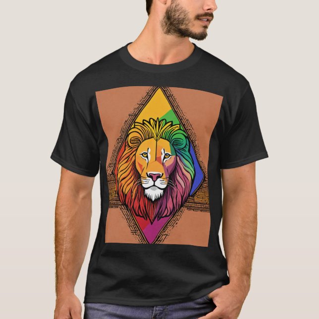 "Der Geist der Wildnis: Löwe-T - Shirt" T-Shirt (Vorderseite)