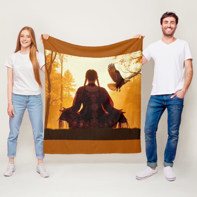 Der Geist des Adlers Fleecedecke (Beispiel)