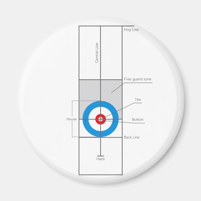 Der Geist des Curling Magnet (Vorne)
