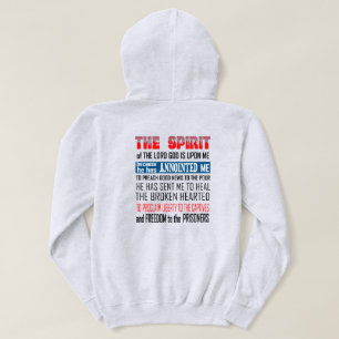 Der Geist des Herrn, Gottes, ist auf mich Christli Hoodie
