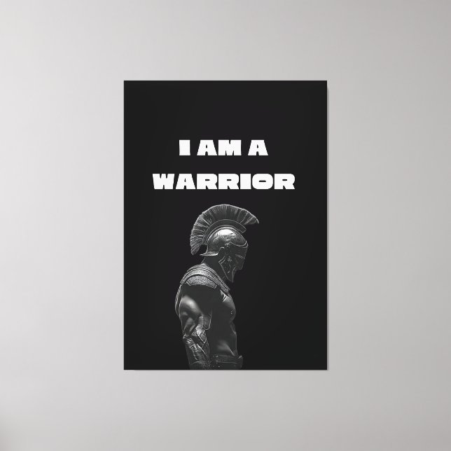 Der Geist des Kriegers Spartan Helmet Ar Leinwanddruck (Vorderseite)