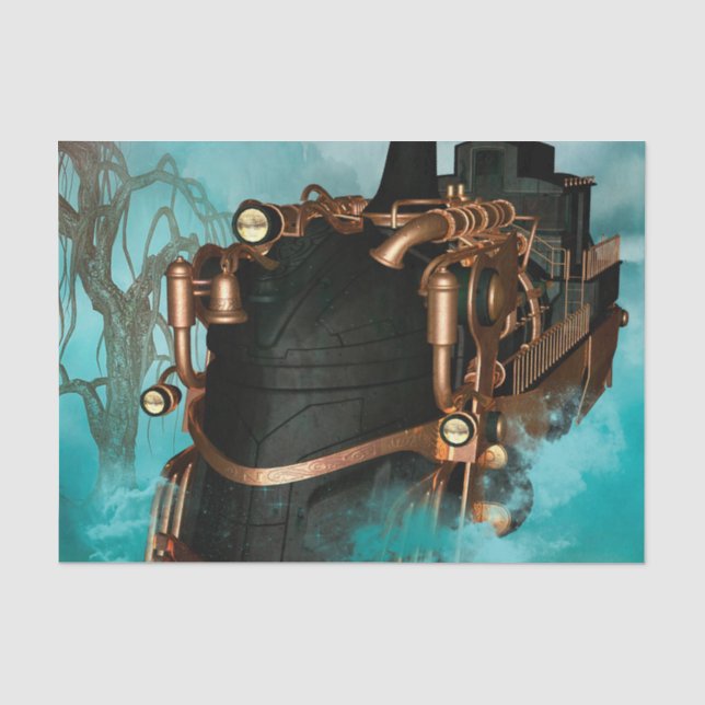 Der Geist des Steampunk Seidenpapier (Vorderseite)
