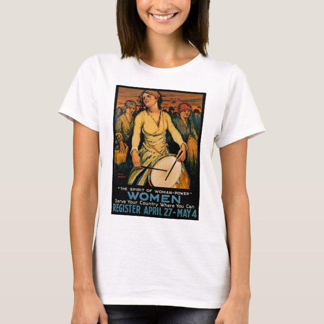 Der Geist des weiblichen Powers T-Shirt (Vorderseite)