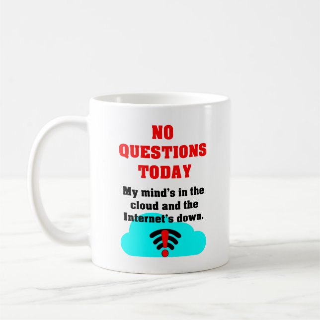 Der Geist in der Cloud Kaffeetasse (Links)