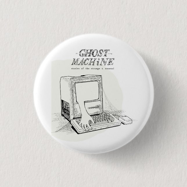Der Geist in meinem Maschinen-"altes Mac-" Knopf Button (Vorderseite)