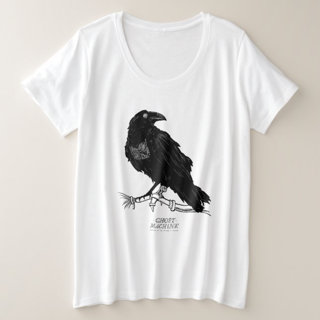 Der Geist in meinem Maschinen-"Raben-" T - Shirt - (Design vorne)