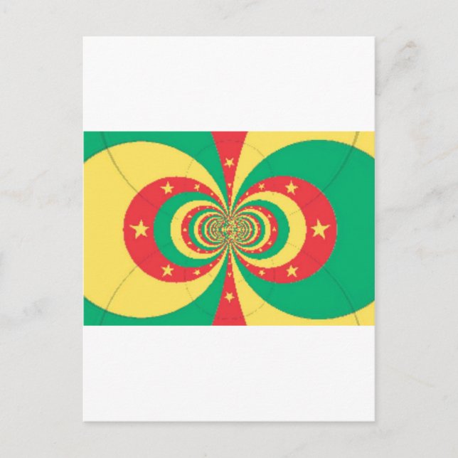 Der Geist Kameruns: Unzählige Löwen Postkarte (Vorderseite)