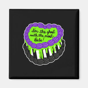 Der Geist mit dem besten Halloween-Tortendesign Magnet