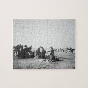 Der Geist-Tanz, South Dakota, 1890 (b/w Foto)